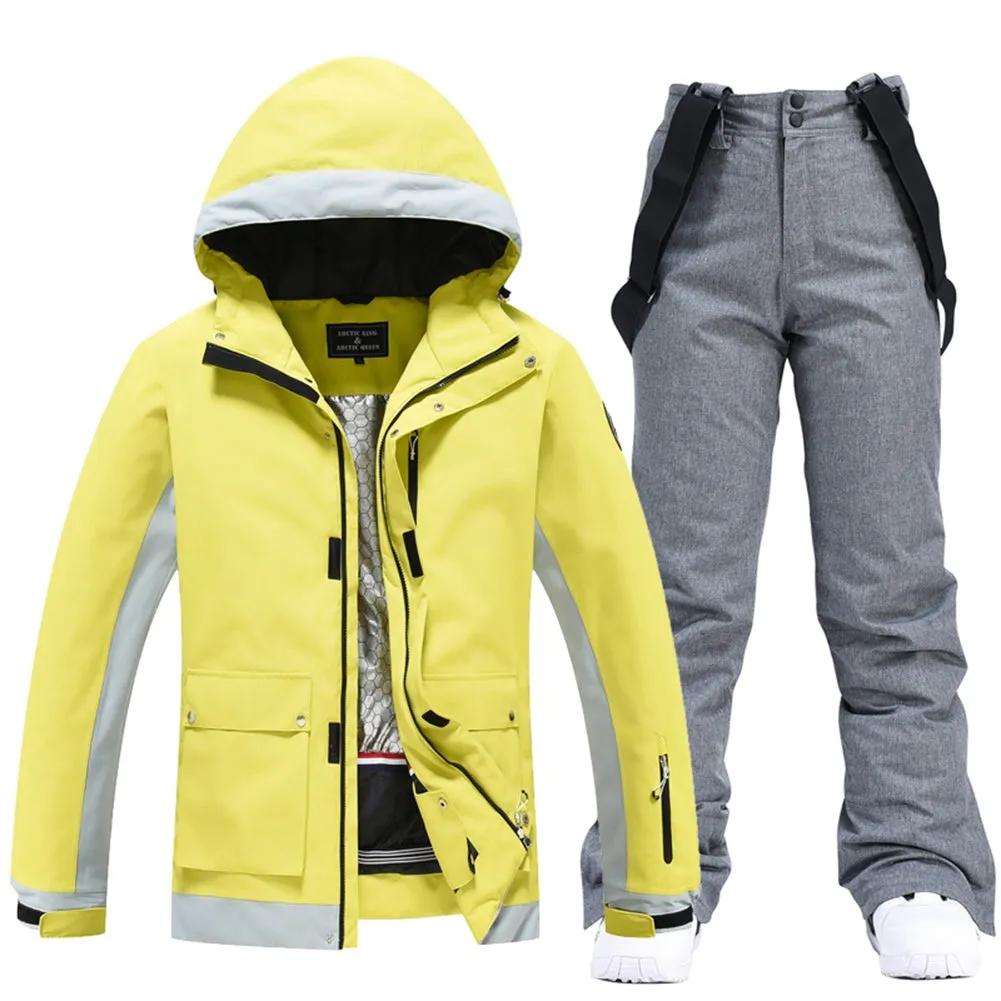 Women's Dazzling Snow Jacket & Bib Pants Waterproof