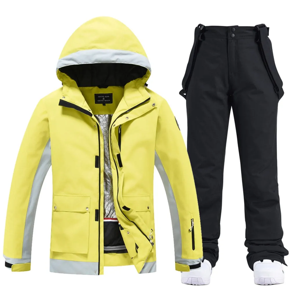 Women's Dazzling Snow Jacket & Bib Pants Waterproof