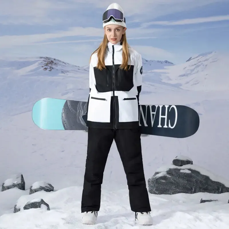 Women's Ski Suits Two Pieces Winter Outdoor Ski Jacket and Pants