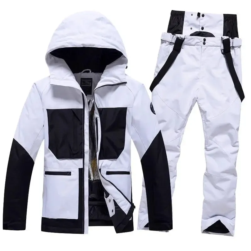 Women's Ski Suits Two Pieces Winter Outdoor Ski Jacket and Pants